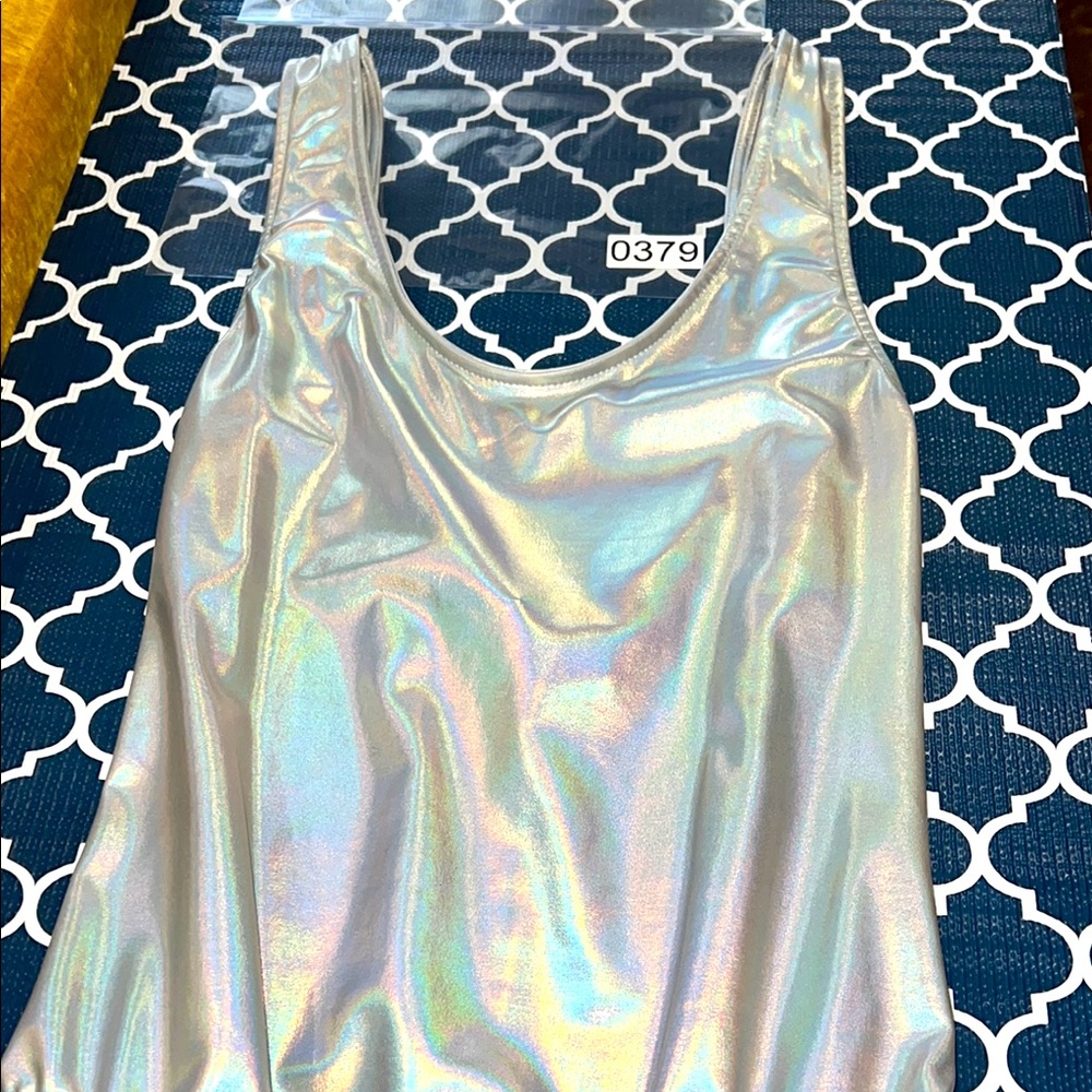 EUC Silver Holographic Body suit